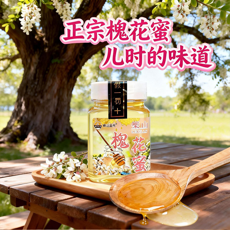蜂运堂洋槐蜜槐花蜜自然成熟纯正原蜜500g一斤农家土蜂蜜