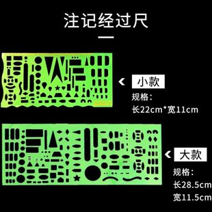注记经过尺两款注记尺标绘经过图指挥尺标图尺