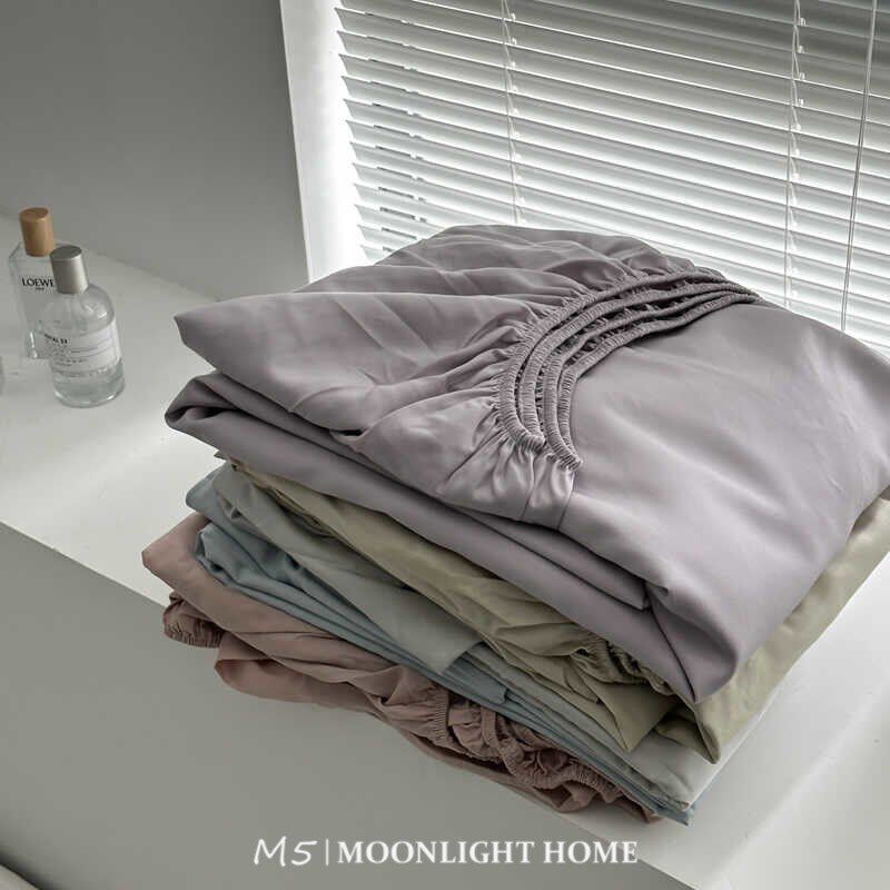 夏季凉感柔软顺滑莱赛尔天丝加高床笠纯F色单品床单1.5米1.8米床