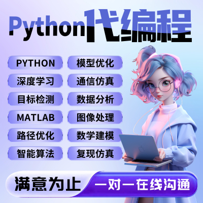 python程序代编代码帮做编写机器深度学习代做作问题解决指导接单