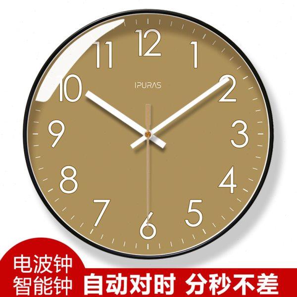 自动对时电波钟6312经典数字客厅钟表挂墙简约挂钟静音钟耐用时钟,家居饰品,挂钟,淘宝优惠券,粉丝福利购,淘宝优惠卷