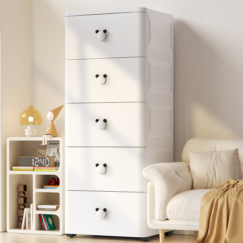 加厚抽屉式收g纳柜子卧室客厅床头置物家用五斗柜橱多层夹缝储物