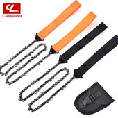 户外求生工具折叠锰钢手拉链锯链条线锯野营工具便携式 锯子