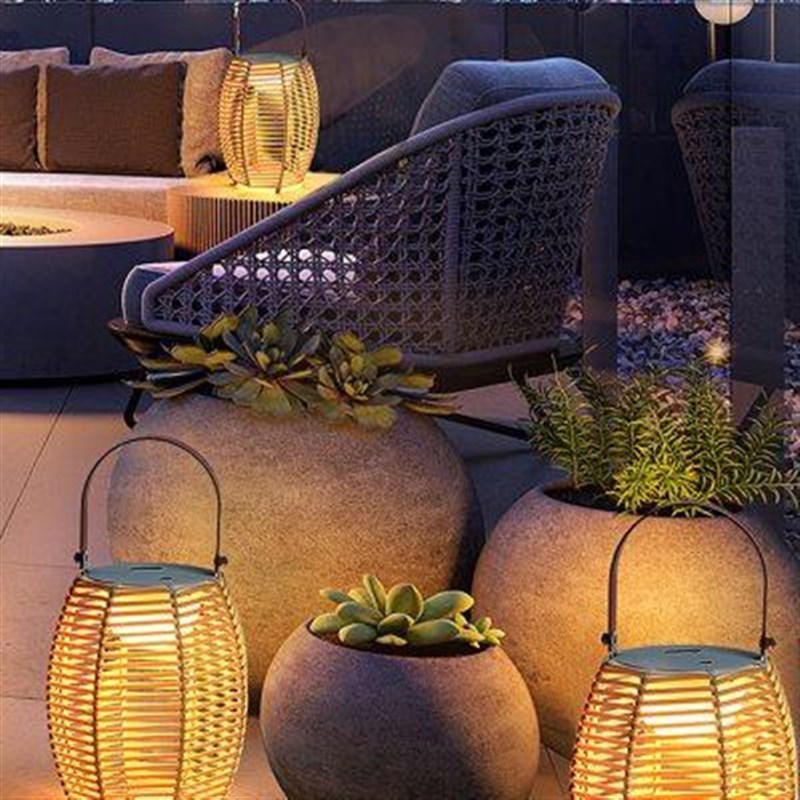 刻为太阳能草坪灯户外p防水庭院灯花园阳台氛围灯手提灯室外餐桌u