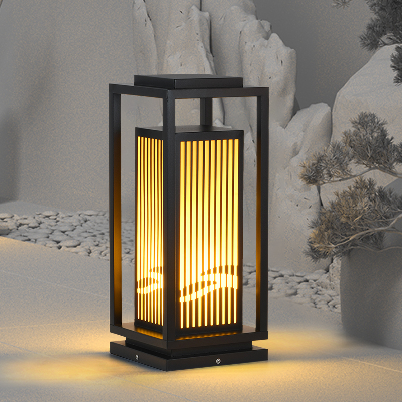 太阳能草坪灯小区k庭院灯花园别墅户外防水中式落地灯家用草地灯