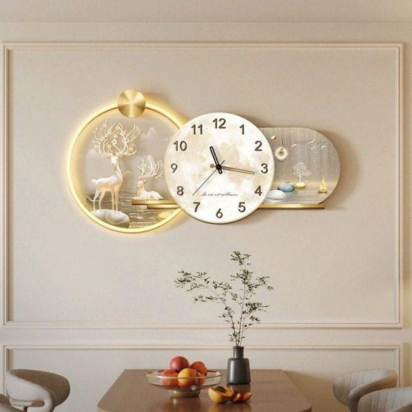 网红创意钟表挂钟客厅现简约欧式轻奢家用时尚装饰挂墙静音时钟,家居饰品,挂钟,淘宝优惠券,粉丝福利购,淘宝优惠卷