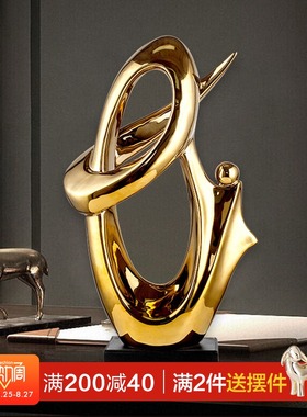 轻奢北欧a客厅摆件 现代简约家居创意艺术品电视柜酒柜玄关装饰品