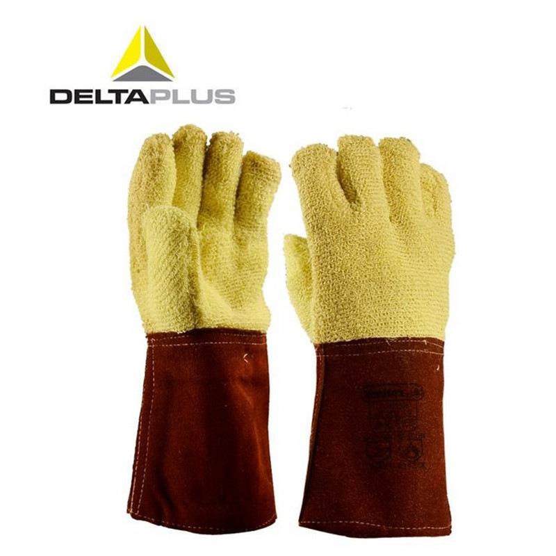 代尔塔 203007耐高温手套35.6cm芳纶毛圈布高温防切割手套 GFK58H