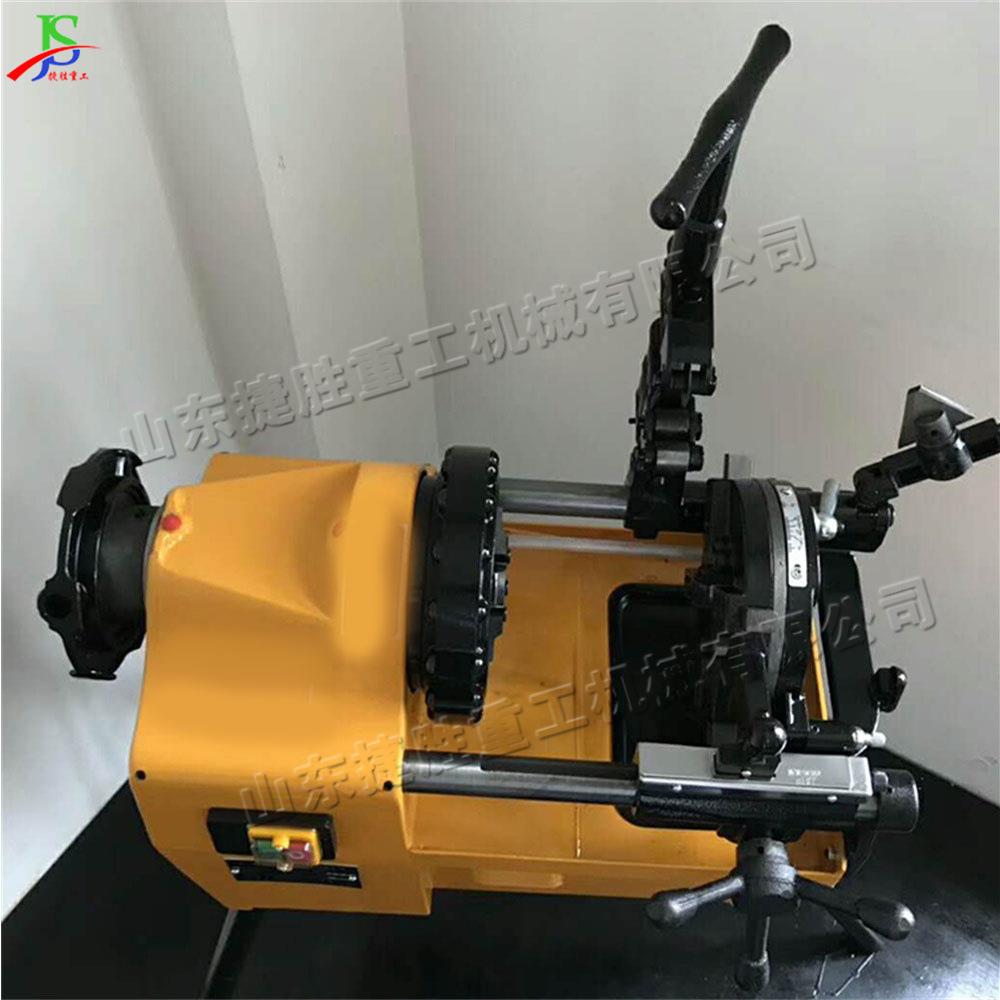 小型电动套丝机 可移动式管材攻丝机 自动金属管外螺纹滚丝机