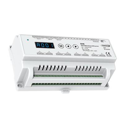 DH8 DALI DMX ⼿动模式 DT7 8 4 2DALI地址DMX-RDM8-通道数字显示