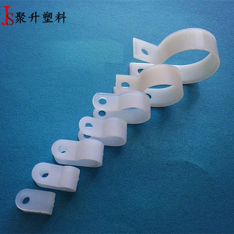 R型线夹16mm 配线固定扣 线材理线夹 尼龙线卡线扣 大量现货供应