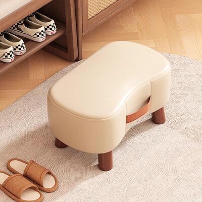 客厅沙发放脚凳软包小凳子小板凳家用入门换鞋凳创意小矮多功能