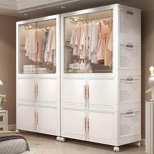 儿童衣柜宝宝衣服收纳箱婴儿衣橱家用大容量储物柜零食玩具收纳柜