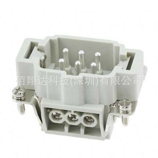 HDC-HE-006-MS T2010063101 SIBAS西霸士TE泰科 6芯弹片压接 公芯