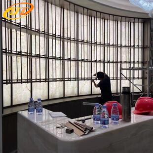 透光云石板 超簿石材背景墙 酒店会所KTV吧台亚克力仿云天花吊顶