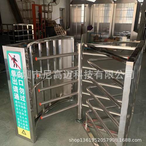 半高只进不出304不锈钢加厚单向门转闸门车站小区高铁站景区闸门