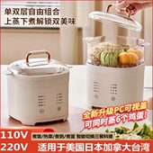 110V煮蛋器家用可煮粥煲饭多功能蒸蛋器预约早餐机溏心蛋煮蛋神器