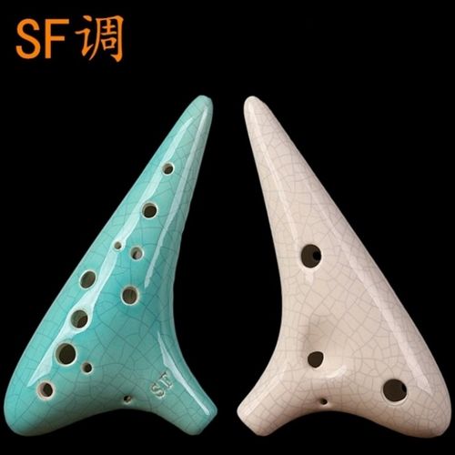 12孔sf调陶笛高音C/G/Fv调初学者入门教学演奏十二孔陶笛SC调SG调