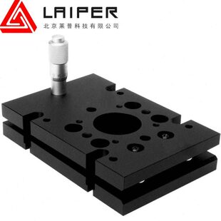 手动单轴倾斜台精密型水平调节平台中空俯仰微调工作台角度偏转台