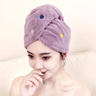 加厚珊瑚绒干发帽吸水速干儿童成人洗头擦头发包头发干发毛巾