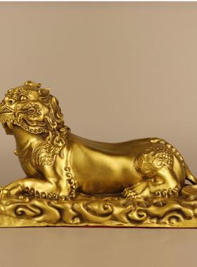 杨铜记 铜谛听 铜谛听 铜底座谛听 家居办公室铜工艺品