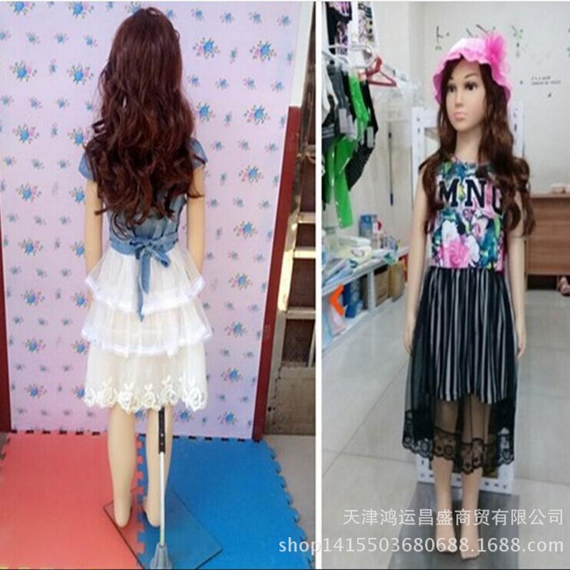 模特道具 全身 儿童模特 服装店小孩童装模特童模送假发底盘