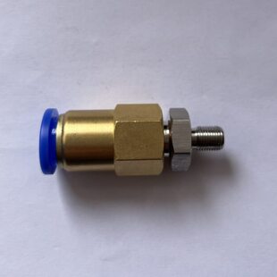 M8x0.75-12mm Pu管快插接头 外螺纹M8x0.75 接外径12mm pu管 组合