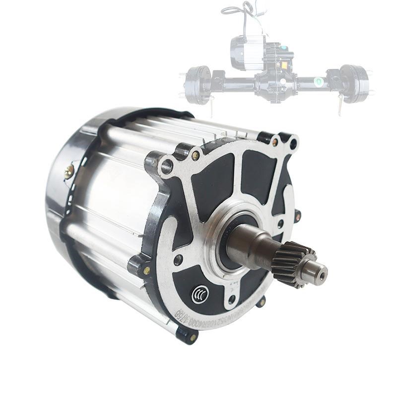 三轮电动车48v800w低速直流C无刷电机载重工程电动手推灰斗车