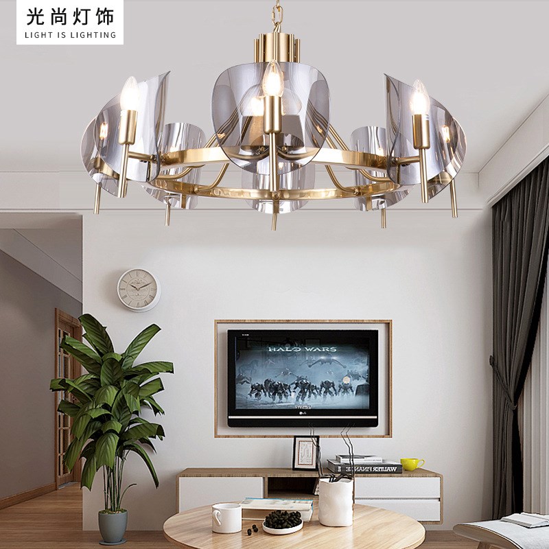 北欧灯具个性玻璃吊灯简s约分子灯后现代风格创意客厅灯个性餐厅