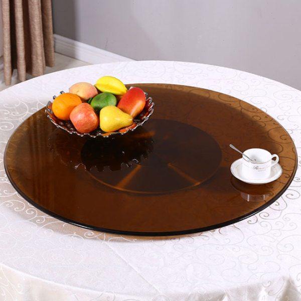 茶色玻璃转盘酒店钢化玻璃转盘底座餐桌圆台面桌面家用小户型转盘,商业/办公家具,转盘,淘宝优惠券,粉丝福利购,淘宝优惠卷