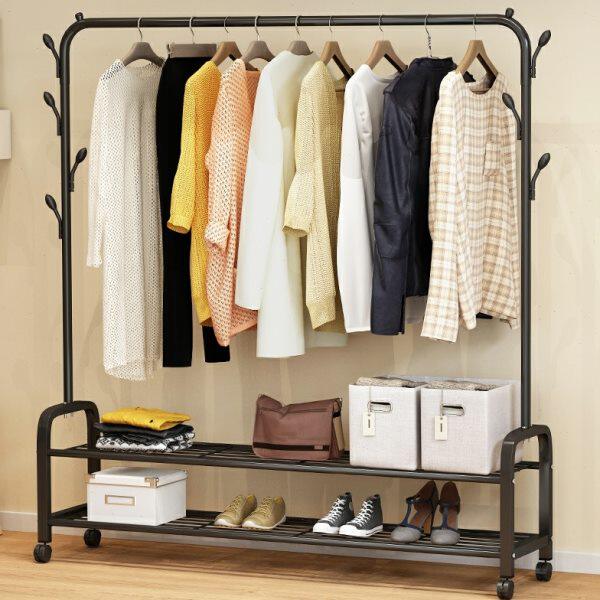 简易衣柜卧室铁架组合装省空间宿舍折叠收纳挂衣柜储物布衣橱柜子