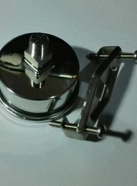 百坊zyia 轴向嵌装压力表 带支架防振耐震压力表 0-22psi 0.16mpa