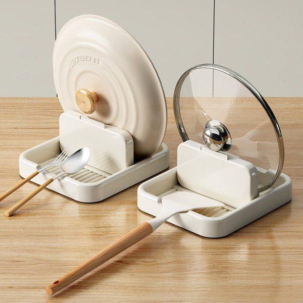 厨房锅铲架托台面勺子的置物架可折叠坐式放锅盖菜板铲子收纳神器,厨房/烹饪用具,锅盖架/锅盖收纳垫,淘宝优惠券,粉丝福利购,淘宝优惠卷