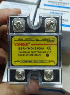 特)阳继YANGJI 单相交流固态继电器 YHD48100A (480V/100A)
