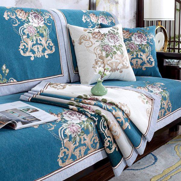 中式红木沙发盖布新中式实木沙发垫四季通用防滑沙发垫子套巾定制,居家布艺,沙发垫,淘宝优惠券,粉丝福利购,淘宝优惠卷