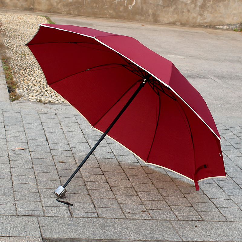 10骨折a叠雨伞晴雨两用三折商务伞男遮阳定制广告礼品伞印字印log