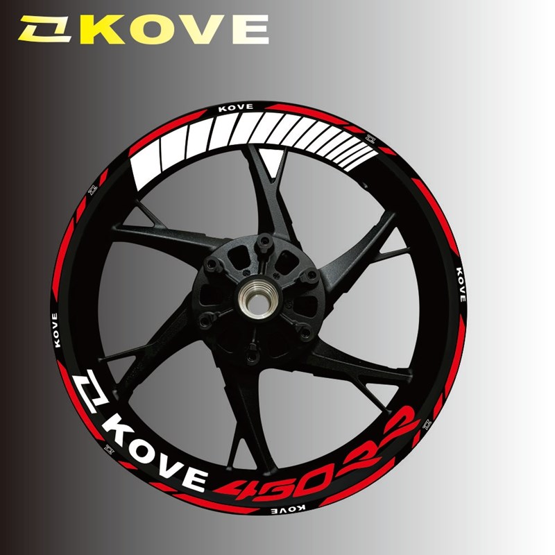 适用凯越450RR/321RR单R专用反光轮毂贴纸凯越45T0rr曼岛轮毂贴纸