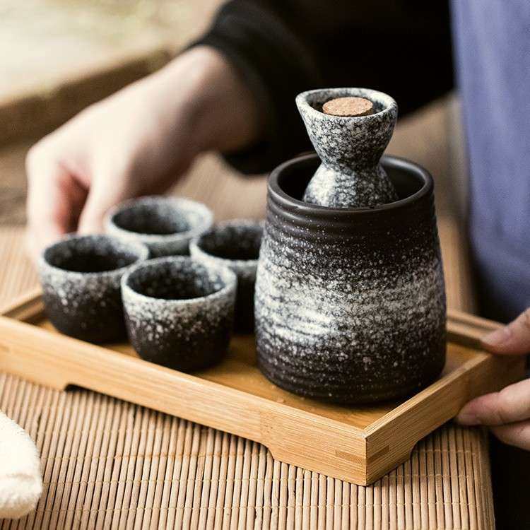 清酒具套装温酒器仿古加热酒烫调酒师酒壶家用陶瓷煮酒盅酒壶