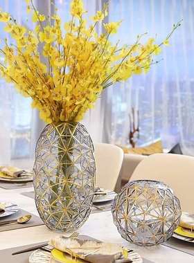 美巢花瓶灰色绿色大小号