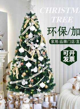 绿色圣诞树装饰树套餐仿真家用高档加密仿真树橱窗布置装饰摆件