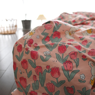 230全棉床单套件 200学生可爱双人200 纯棉被套被罩单件 单人150