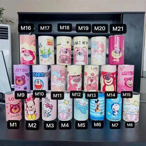 冰美式咖啡杯带吸管拿铁杯子时尚3d打印外带随行不锈钢保温杯颜值