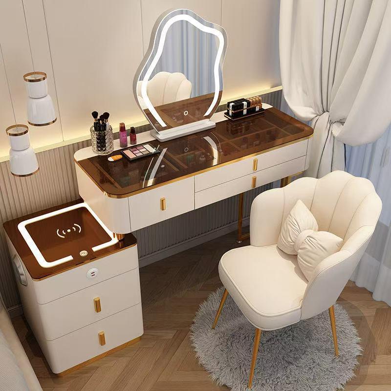 新款智能梳妆台一体多功能卧室现代简约化妆桌网红小户型化妆柜台