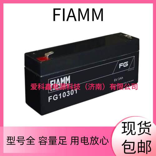 FIAMM非凡蓄电池 FG10301 6V3AH 铅酸免维护储能电池