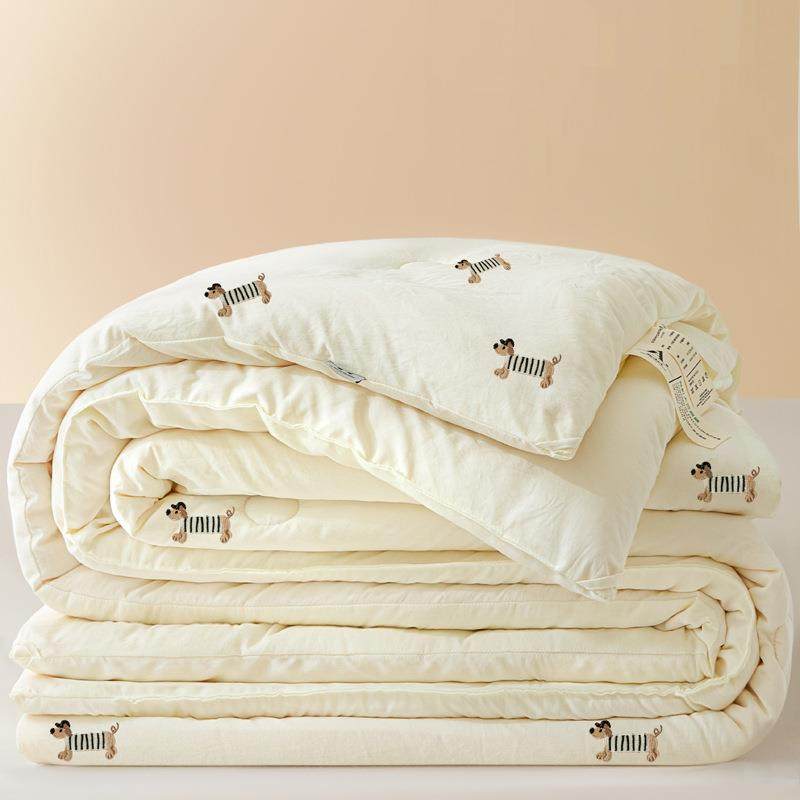 A类大豆纤维被子水洗棉刺绣春秋被加厚冬被学生宿舍单人被芯棉被a,电子元器件市场,其它元器件,淘宝优惠券,粉丝福利购,淘宝优惠卷