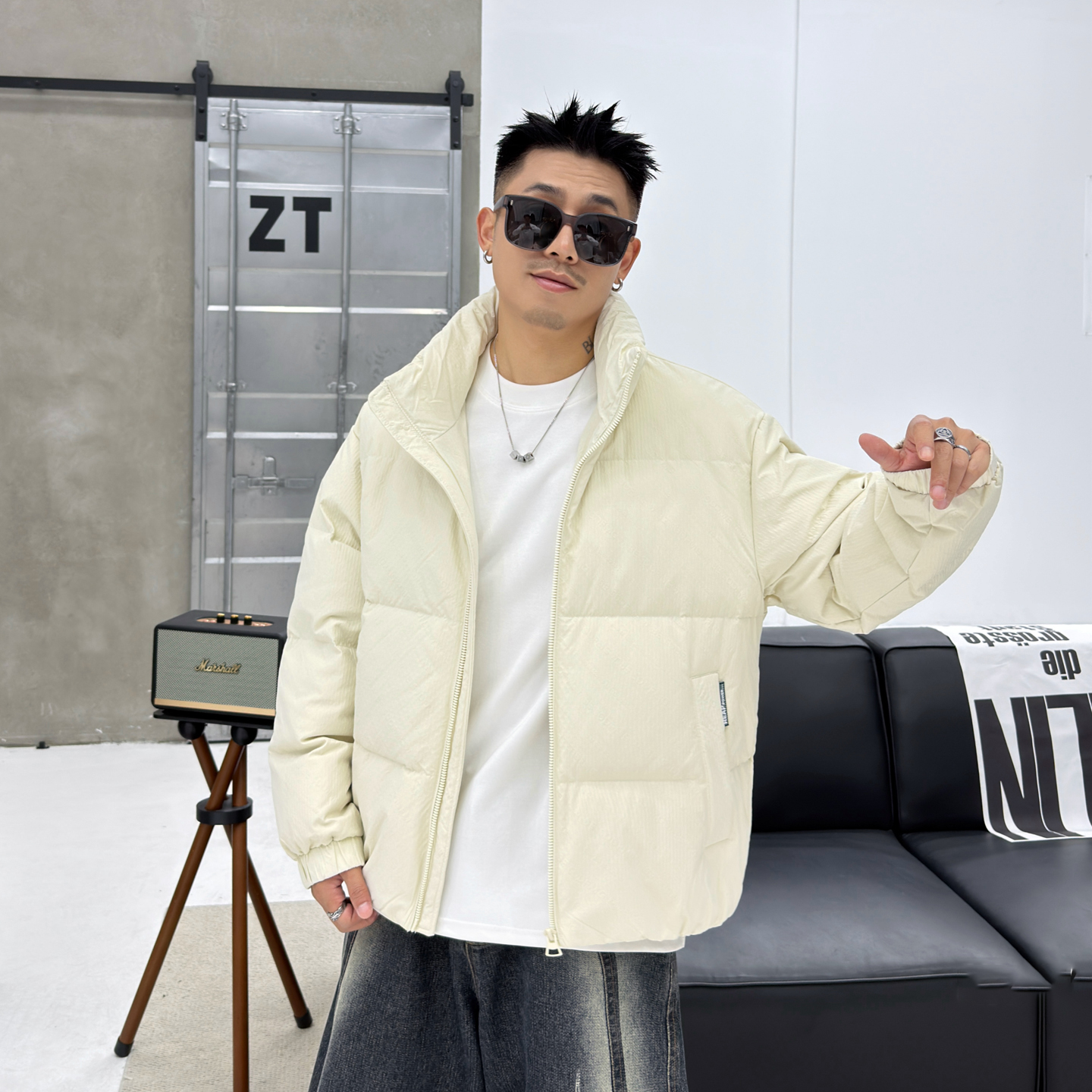 立领短款羽绒服男韩版保暖百搭面包服户外休闲保暖外套2025冬季款