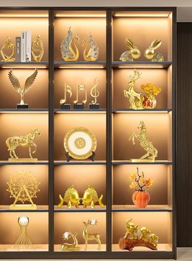 高档酒柜摆件工艺品客厅玄关电视柜D展示柜餐柜轻奢装饰品2023年