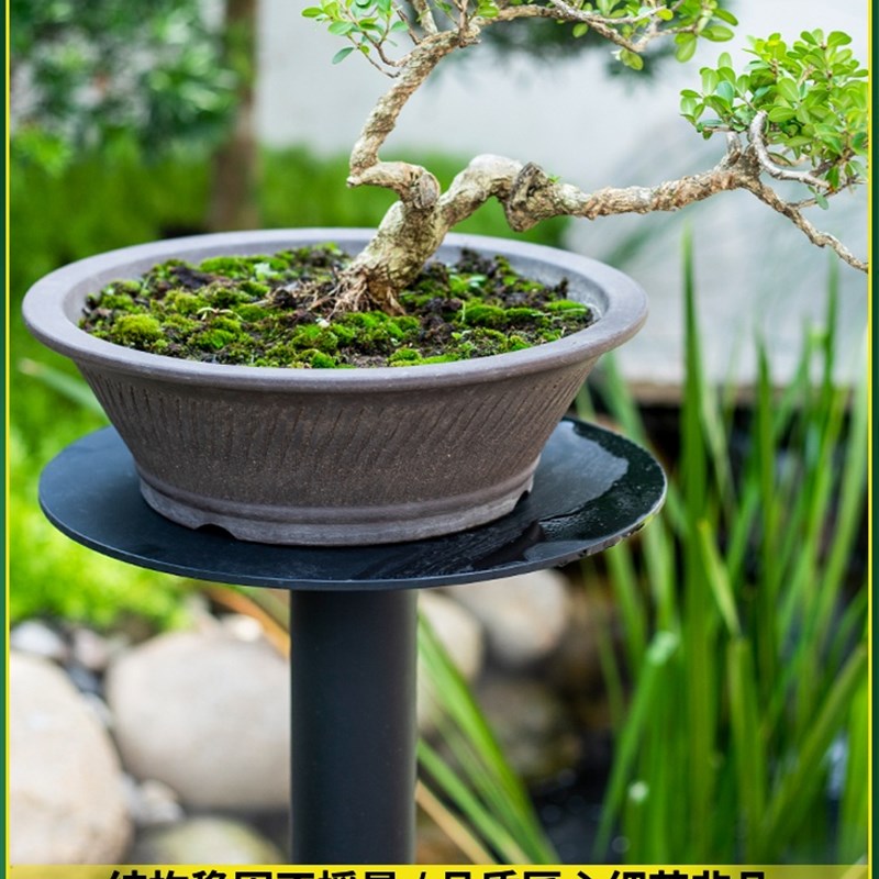 桌架盆景几架套玄关花架收纳户外B可花架组合中式中式钢几园林加