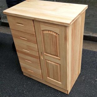 松木五斗一门柜杉木斗柜实木五斗六斗七斗三四斗柜木头五斗单门橱