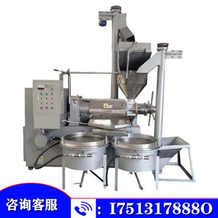 全自动榨油机商用家用大型菜籽生熟两用榨油机15S0油坊花生炸油机